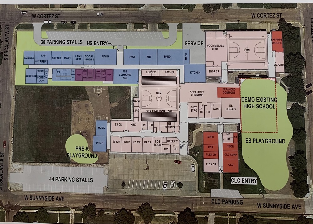 layout of new high school